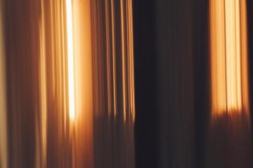 Orange Light On Dark Room Photo Image