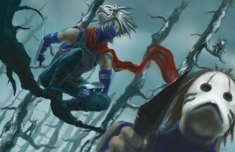 Naruto Shippuden Kakashi Hatake Anbu HD Wallpaper Anime Manga