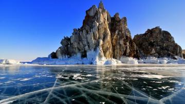 Wallpaper Id Nature Landscape Rocks Ice Clear Sky