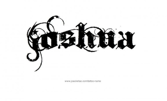 Joshua Name Design Tattoo