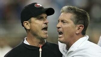 Harbaugh Owns Up To Spat With Lions Jim Schwartz Sporting News