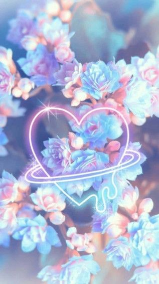 Lit Up The Night With This Dazzling Blue And Pink Neon Wallpaper