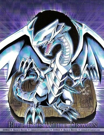 Blue Eyes White Dragons Wallpaper