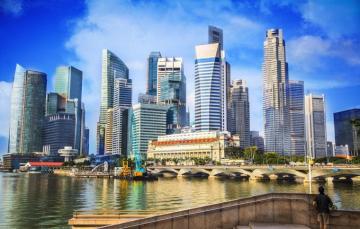 Wallpaper The Sky City Building Beauty Day Singapore
