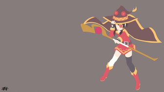 Megumin Konosuba Minimalist Wallpaper By Slezzy7 On