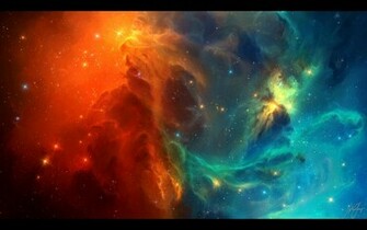 Blue And Red Fire Wallpaper
