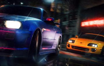Wallpaper Auto The Game Rain Race Machine Gt R Nfs Supra