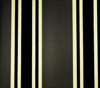 Stripe Flock Wallpaper Charcoal And Gold With In