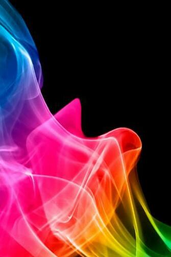 Rainbow Smoke Wallpaper iPhone