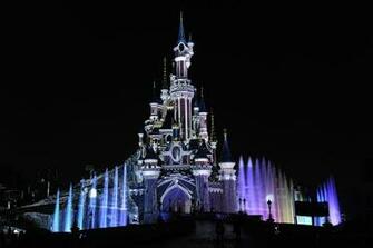 Disneyland Castle Paris Black Night Wallpaper