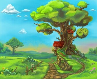 Fairy Tale Forrest Background By Hurikan