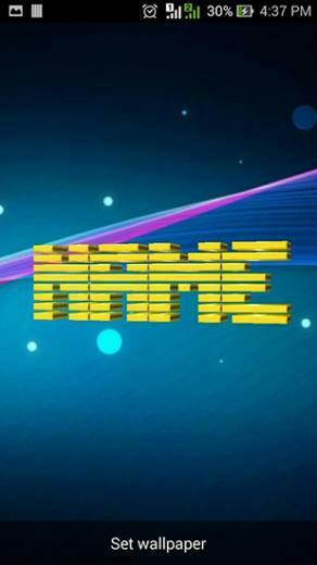 Des Live Wallpaper My Name Line 3d Mein Linie