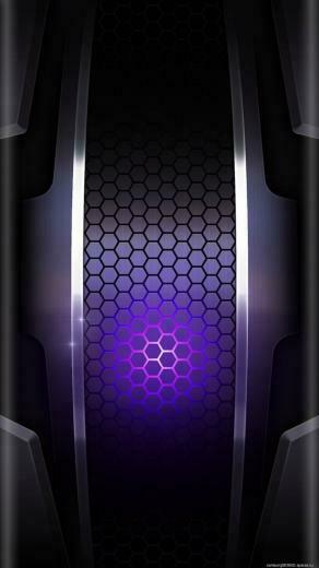 iPhone Android Wallpaper Background Purple Black Hive Octagon