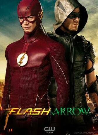 The Flash And Green Arrow Cw Tv Poster