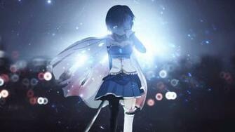 Miki Sayaka Sword Tears Mahou Shoujo Madoka Magica Wallpaper
