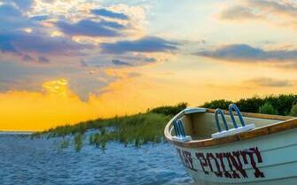 Sunset At Cape May Point Wallpaper Desktop Background