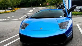 Blue Lamborghini Murcielago Lp640 HD Car Wallpaper