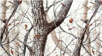 Camouflage Accessories X 1ft Realtree Hardwoods Snow Camo Sheets