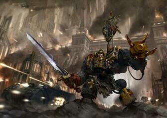 Space Marines Dreadnought Black Templars Wallpaper Games