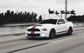 Black And White Cars Ford Mustang Shelby Gt500