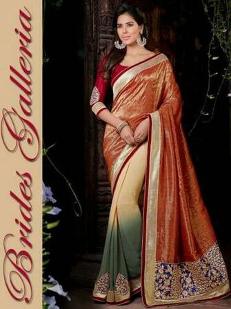 In Bollywood Actress Sonam Bajwa With Designer Sarees Image
