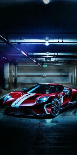 Ford Gt Supercar Sports Car Basement Wallpaper With