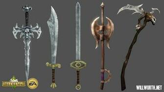 The Sims Medieval Weapons By Deadxiii
