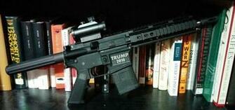 Trump Rifle Weapons Wallpaper Election Donald