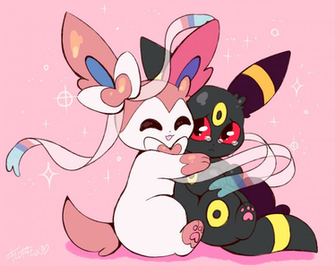Sylveon Umbreon Pok Mon Pokemon Eevee Cute