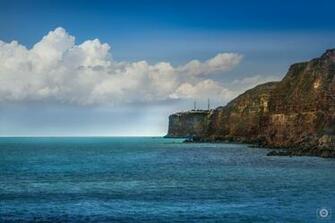 Seascape And Cliff Background High Quality Background