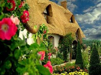 Wallpaper Desk Cottage Garden