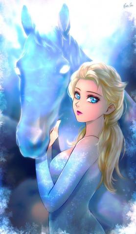 Elsa Frozen By Esther Shen Disney Princess Anime