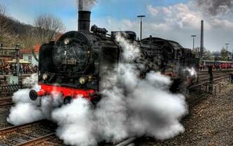 Steaming Locomotive Wallpaper World