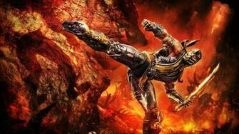 Fire Ninja Wallpaper Top Background