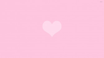 Minimalist Pastel Pink Heart Wallpaper