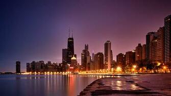 Beach Sunrise Chicago Widescreen Wallpaper Wide Net