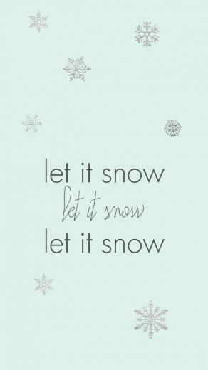 Snow Let It iPhone Wallpaper Phone