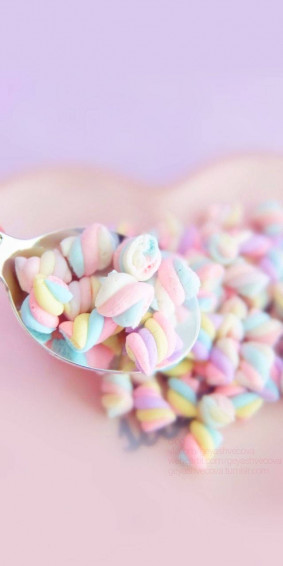 Spoonful 3d Marshmallow Wallpaper