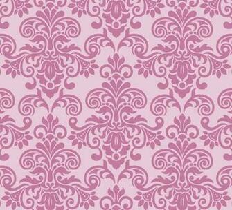 Pink Vintage Floral Pattern Background
