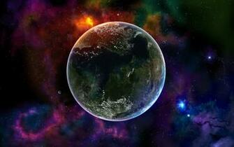 Colorful Space Full HD Picture Desktop Wallpaper