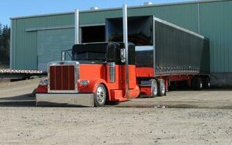 Wallpaper Custom Peterbilt Dropped Car