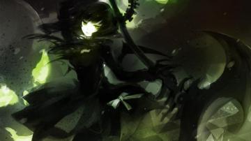 Wallpaper Id Cool Green Dark Anime Girl Lady