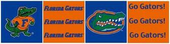Florida Gators Tall Wallpaper Border