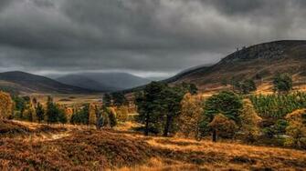 Storm Brewing Over The Mountains Wallpaper