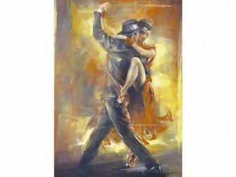 Tango Wallpaper Art Print Poster Paintings