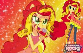 Sunset Shimmer Rocks By Sasami87