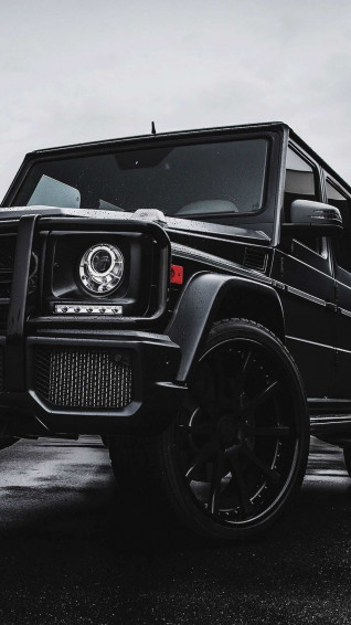 Mercedes Benz G Class Black Suv iPhone Wallpaper