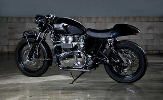 Triumph Bonneville Cafe Racer HD Wallpaper Res