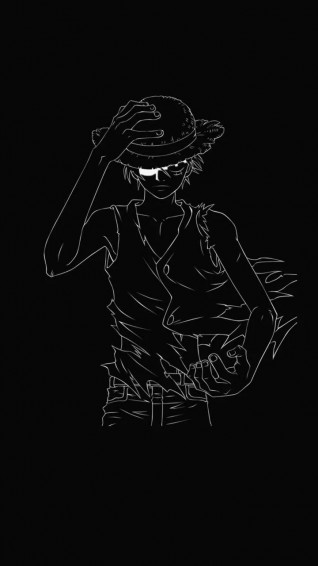 Menacing Luffy Black And White B31yh2w1jf6pgjct Wallpaper