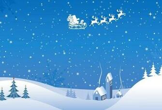 Wallpaper Flight Deer Smoke Snowfall Santa Claus House Snow